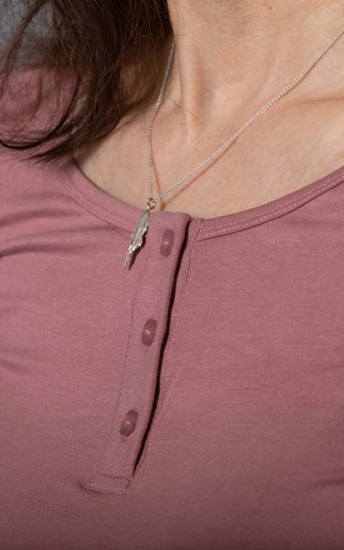 Anna – Langerma blúndubolur úr mjúkri viscose