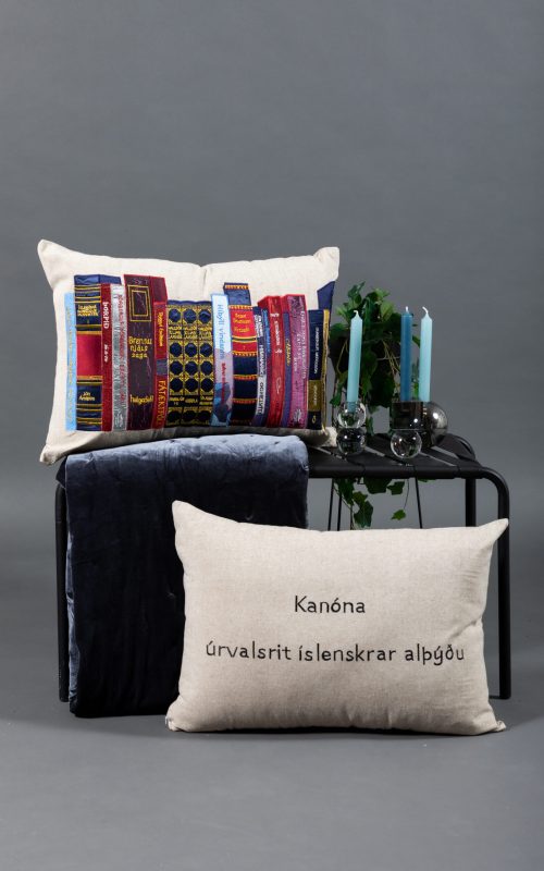 Bókapúði – kanóna Kiljans með 22 íslenskum öndvegisritum