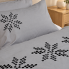 Áttablaðarós með bróderingu - Stærðir 140X200 – 140X220 – 200X200 – 200X220