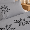 Áttablaðarós með bróderingu - Stærðir 140X200 – 140X220 – 200X200 – 200X220