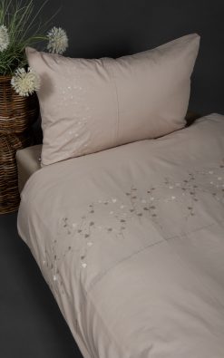 Hjartarfi 380 þráða bróderuð Pima bómull rúmföt –  Oeko-Tex vottað