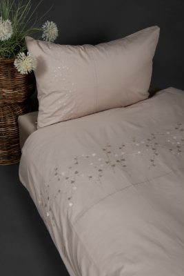 Hjartarfi 380 þráða bróderuð Pima bómull rúmföt –  Oeko-Tex vottað