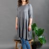 Ína – mjúkur pífukjóll úr umhverfisvænni viscose