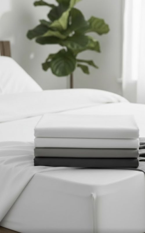 Pima bómullar teygjulak – 380 langþráða silkimjúk bómull með 40 cm kanti
