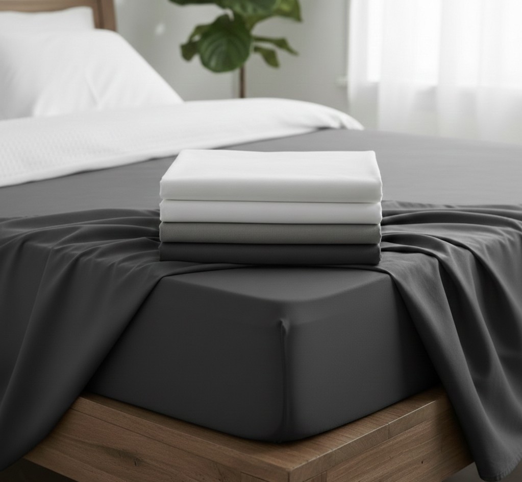 Pima bómullar teygjulak – 380 langþráða silkimjúk bómull með 40 cm kanti