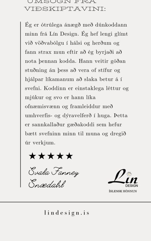 Dúnkoddi – Veldu stuðning: 400–600 g