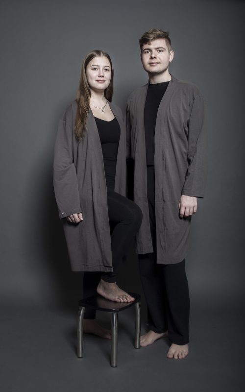 Sloppur grár bómull –  Unisex stærð S