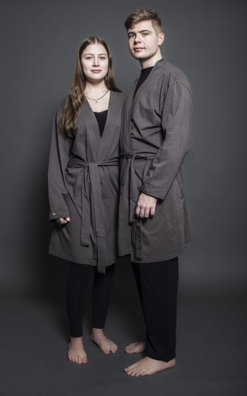 Sloppur grár bómull –  Unisex stærð S