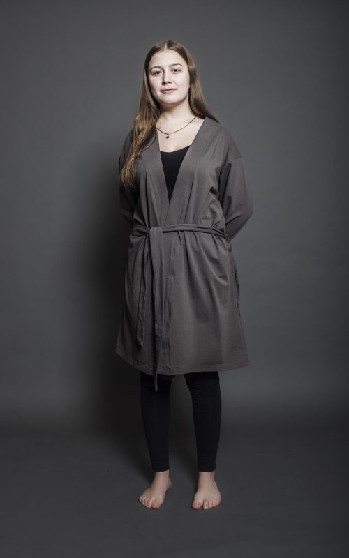 Sloppur grár bómull –  Unisex stærð S