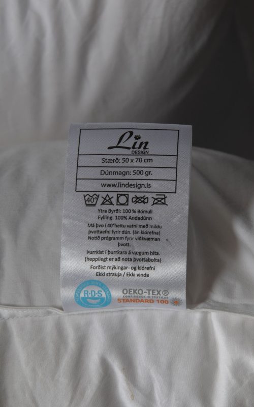 Lín Design barnasæng – 100% RDS og Oeko-Tex vottuð andadúnssæng. Val um 70×100 cm eða 100×140 cm