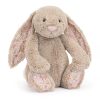 Jellycat Blossom Beige Bunny Petal Big 51 cm – Mjúk kanína með blómamynstruðum eyrum