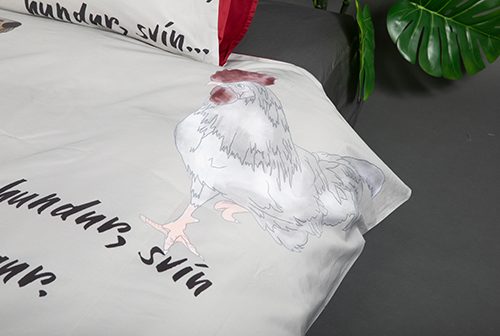 Húsdýrin 540 þráða satínofin Pima bómull rúmföt með airspray mynstri – Oeko-Tex vottað