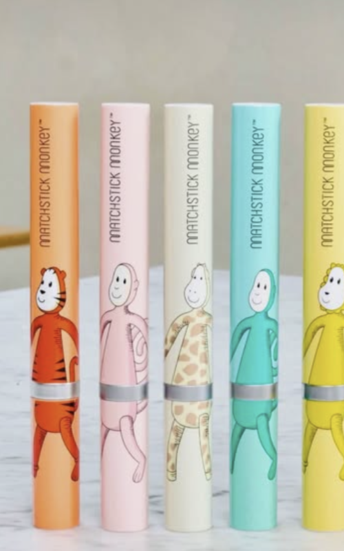 Matchstick Monkey barnatannbursti – Mjúkur og öruggur fyrsta tannbursti fyrir börn