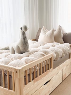 Rúmföt úr múslín bómull – Eik