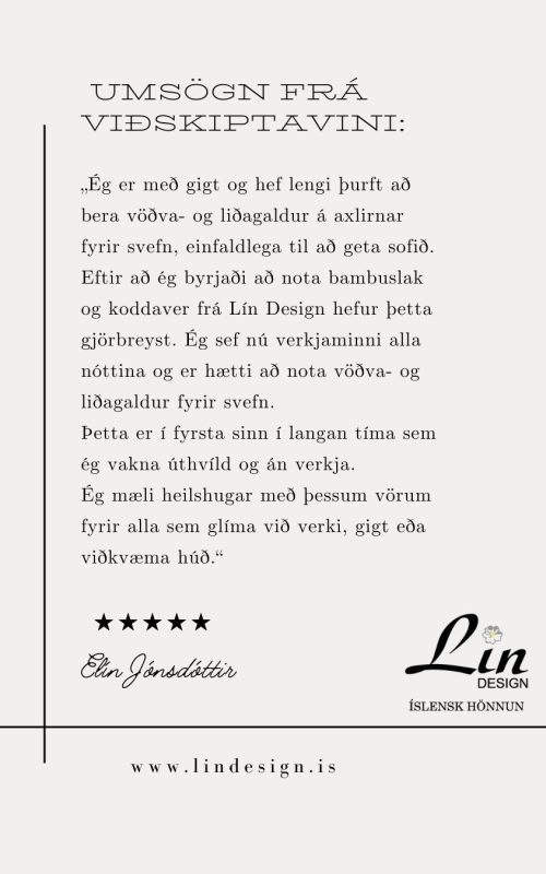 Heimaey bambuslak – 400 þráða lúxusmýkt fyrir betri svef