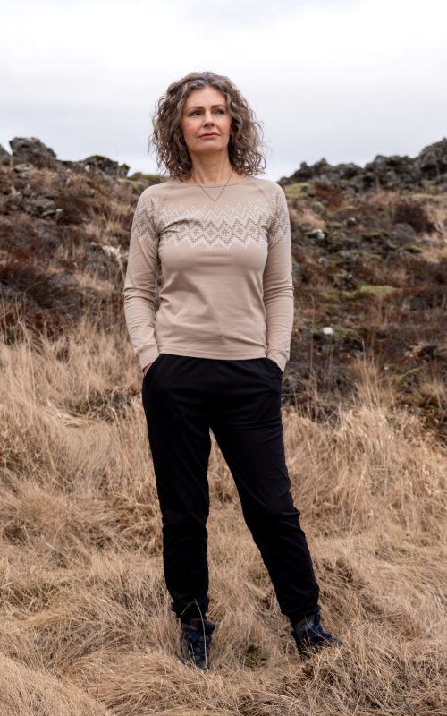 Unisex bómullarbuxur með vösum – fullkomnar heima og úti