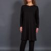 Emma langermakjóll – silkimjúkt modal með blúndukanti