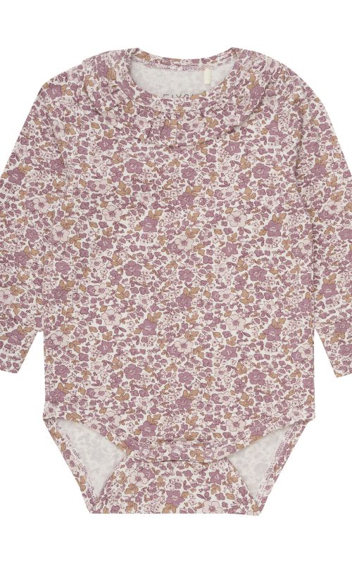 Nostalgia Rose og blómaprent  –  2ja stykkja samfellusett úr TENCEL™