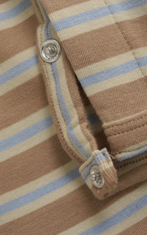 Macaroon samfestingur  – TENCEL™ – Sand & ljósblár