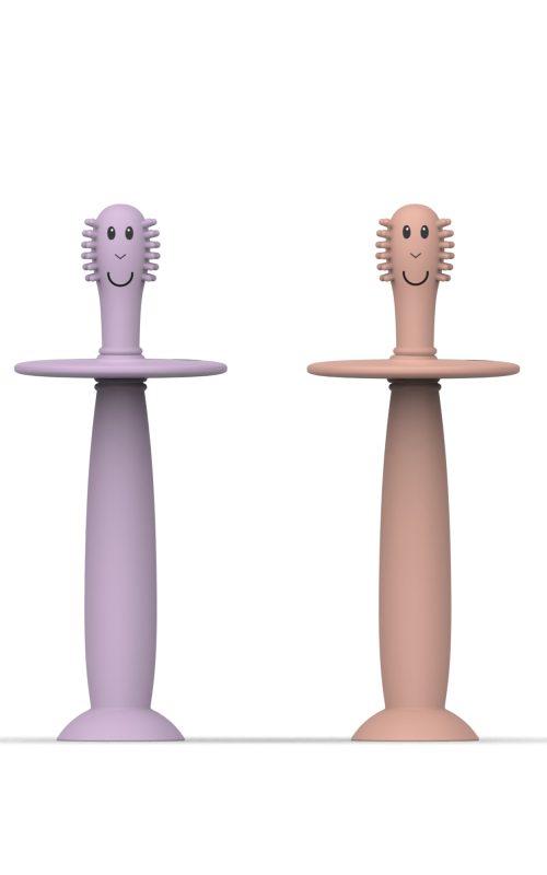 Matchstick Monkey – Æfingatannburstar með stoppara (2 í pakka)
