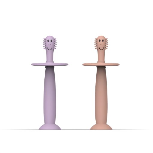 Matchstick Monkey – Æfingatannburstar með stoppara (2 í pakka)