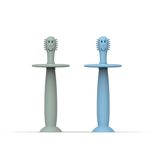 Matchstick Monkey – Æfingatannburstar með stoppara (2 í pakka)