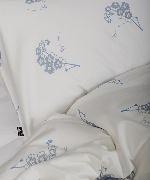 Gleym mér ei barnarúmföt – 380 þráða Pima-bómull