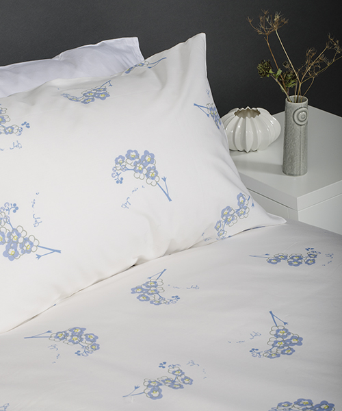 Gleym mér ei barnarúmföt – 380 þráða Pima-bómull