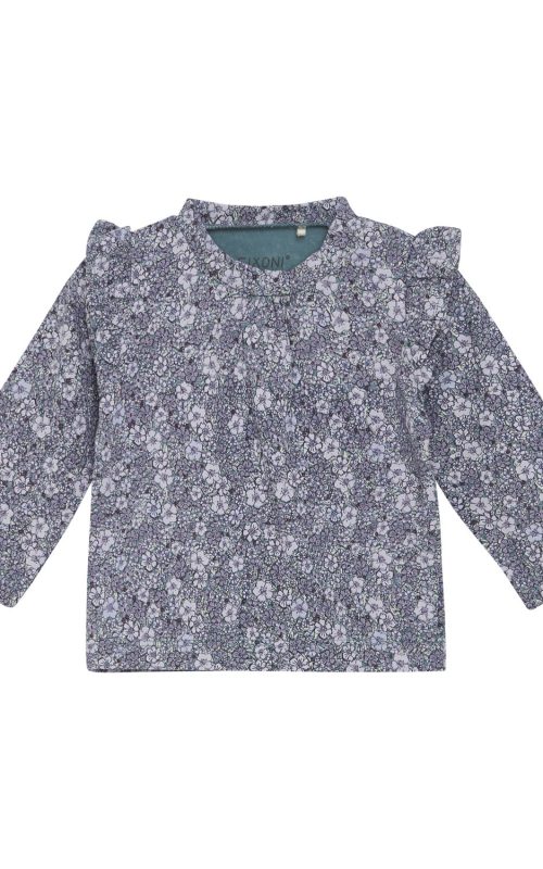 AW25 Blómamynstur – Mjúkur Fixoni bolur úr lífrænni bómull