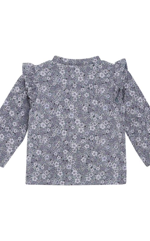 AW25 Blómamynstur – Mjúkur Fixoni bolur úr lífrænni bómull