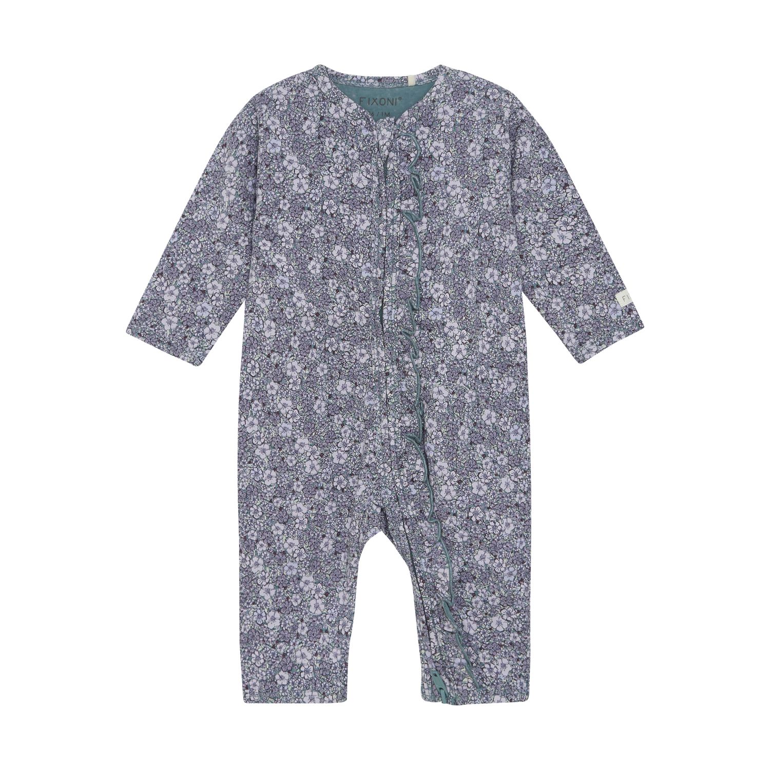 AW25 Blómamynstur – Fixoni samfestingur úr lífrænni bómull