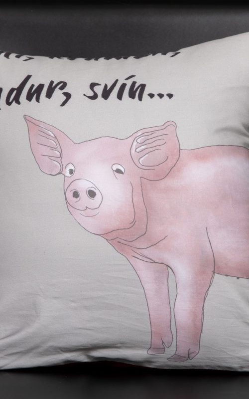 Púðaver – Hani, Hundur, Krummi & Svín