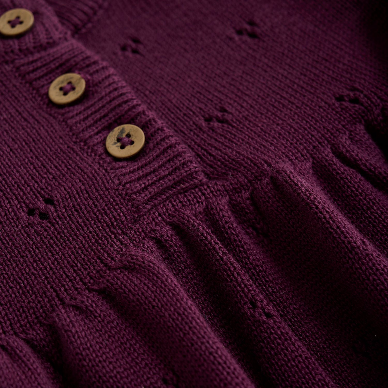 Prjónaður kjóll – vínrauður (Grape Wine)