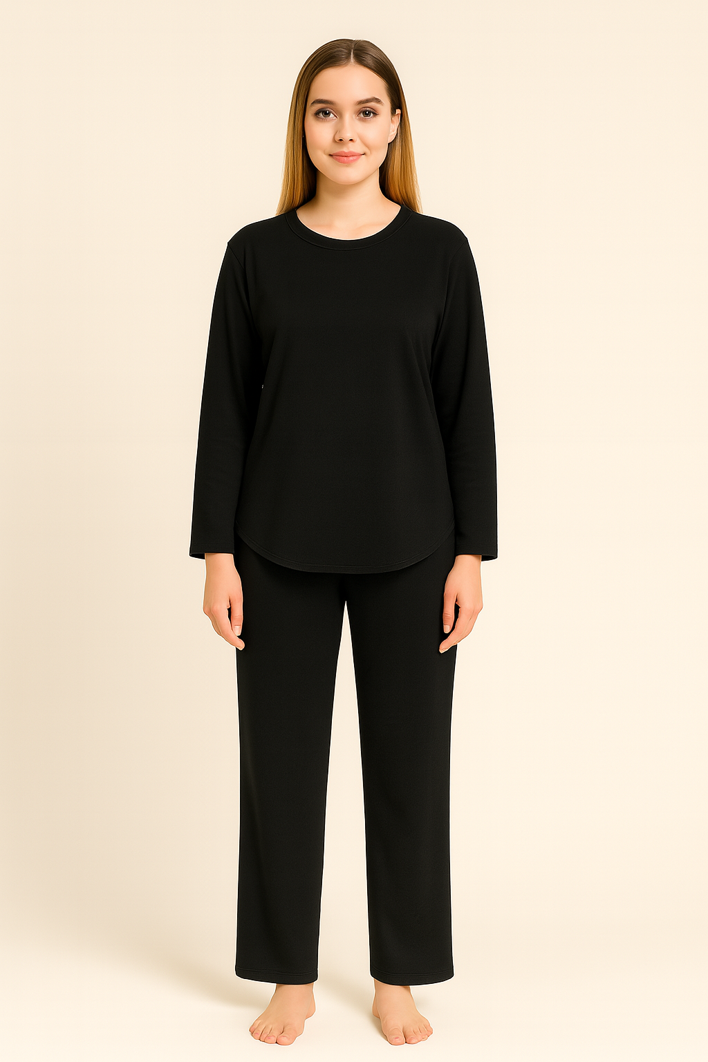 Drífa langermabolur – úr hitatemprandi modal