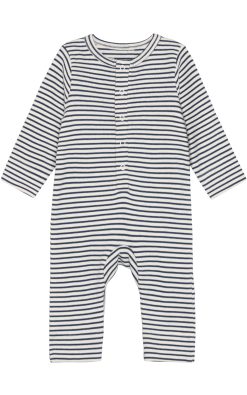 Fixoni – Röndóttur rib ungbarnagalli (GOTS)