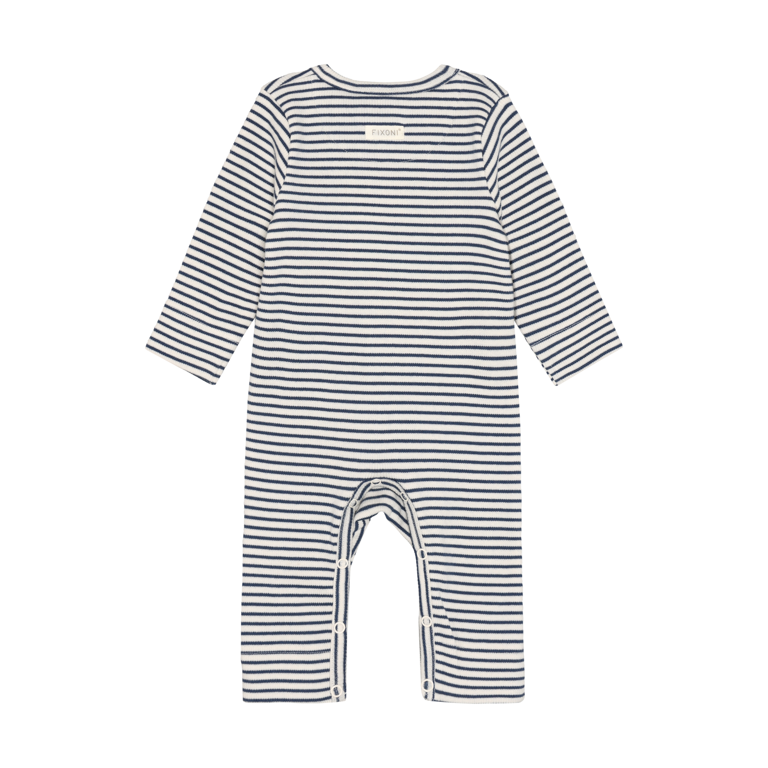 Fixoni – Röndóttur rib ungbarnagalli (GOTS)