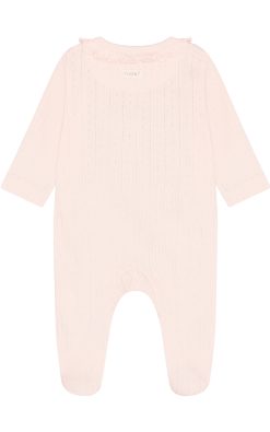 Fixoni – Pointelle ungbarnagalli með fótum (GOTS)