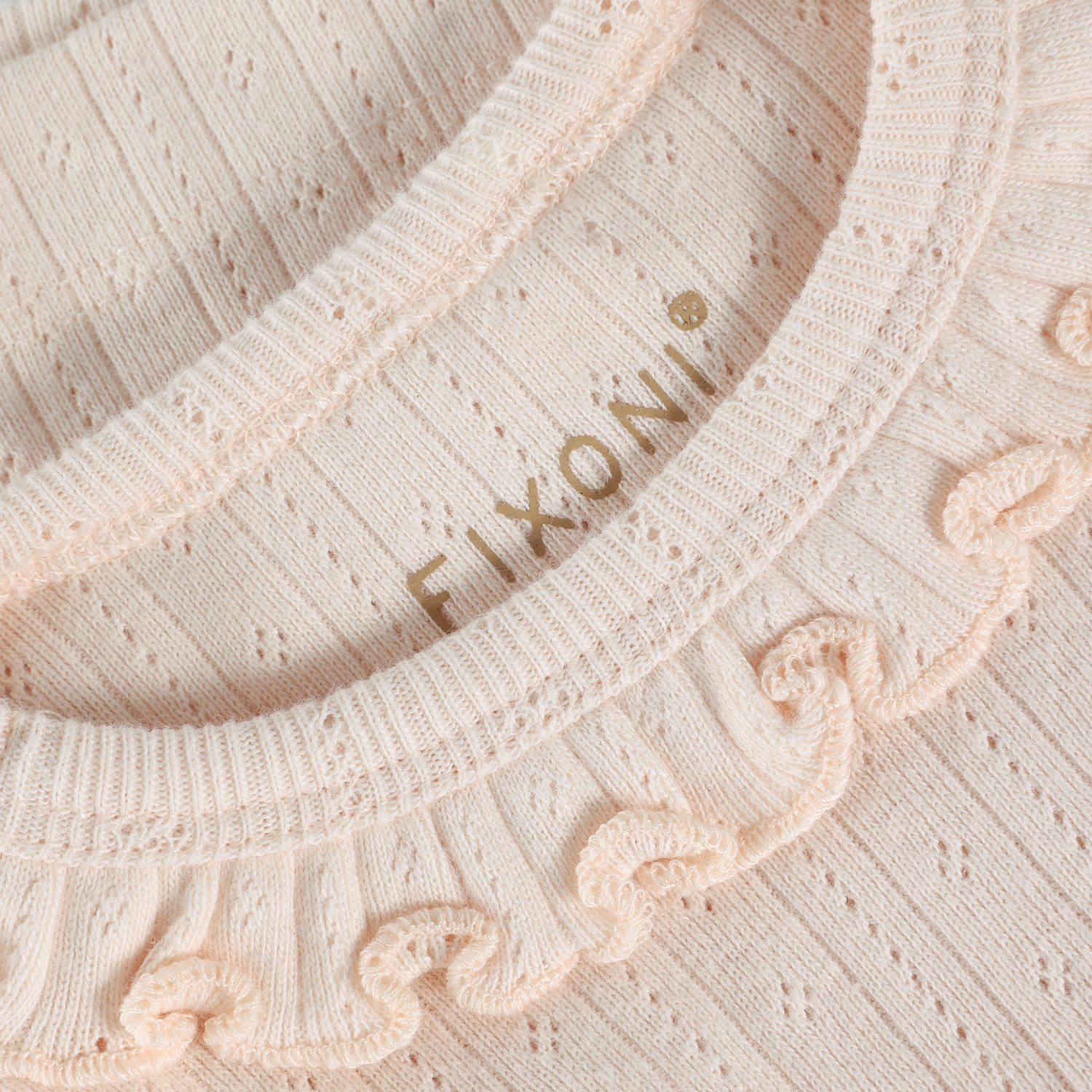 Fixoni pointelle síðerma bolur – GOTS vottaður