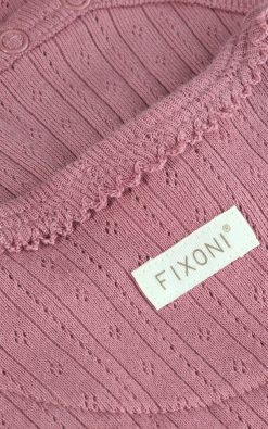Fixoni síðerma samfella úr mynstruðu prjónaefni – Nostalgia Rose