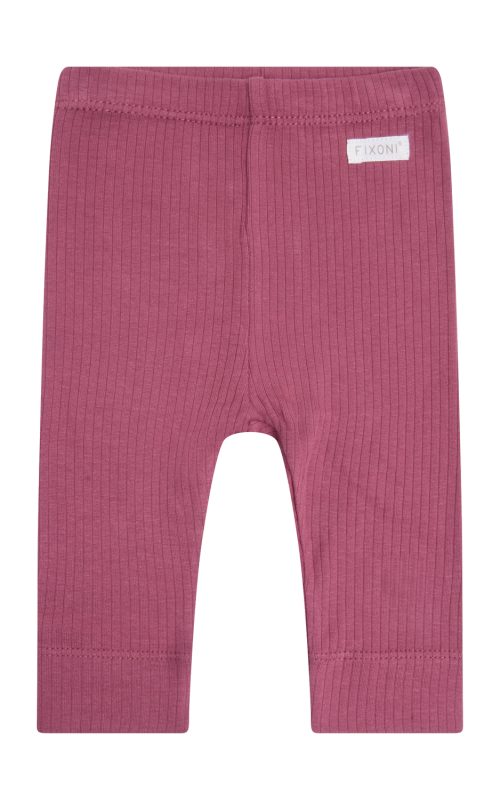 Fixoni mjúkar rib leggings – Crushed Berry