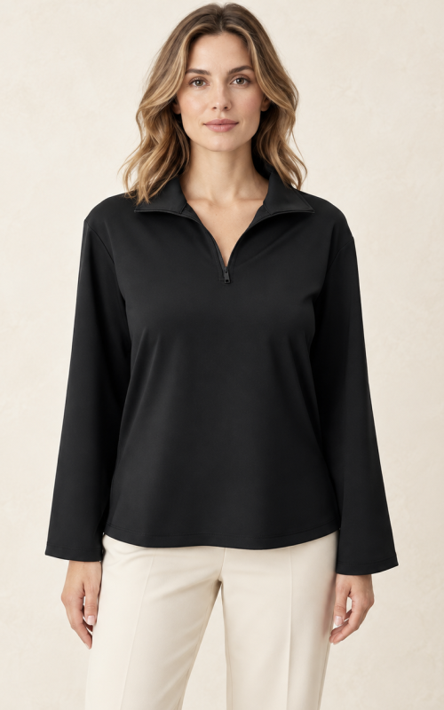 Asana Relaxed Quarter-zip