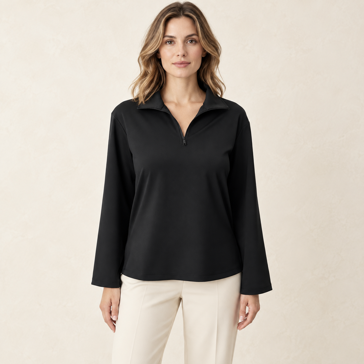 Asana Relaxed Quarter-zip