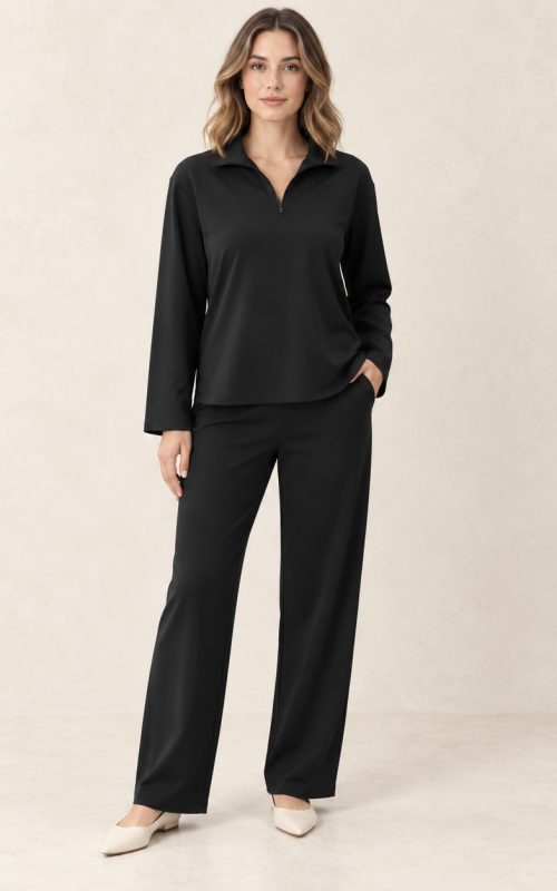 Asana Relaxed Quarter-zip
