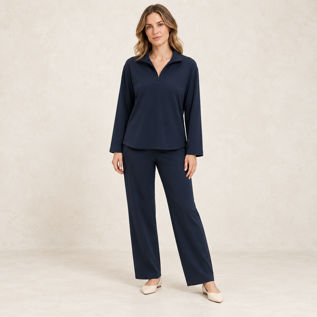 Asana Relaxed Quarter-zip