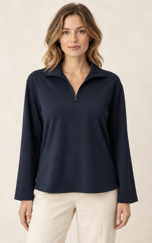 Asana Relaxed Quarter-zip