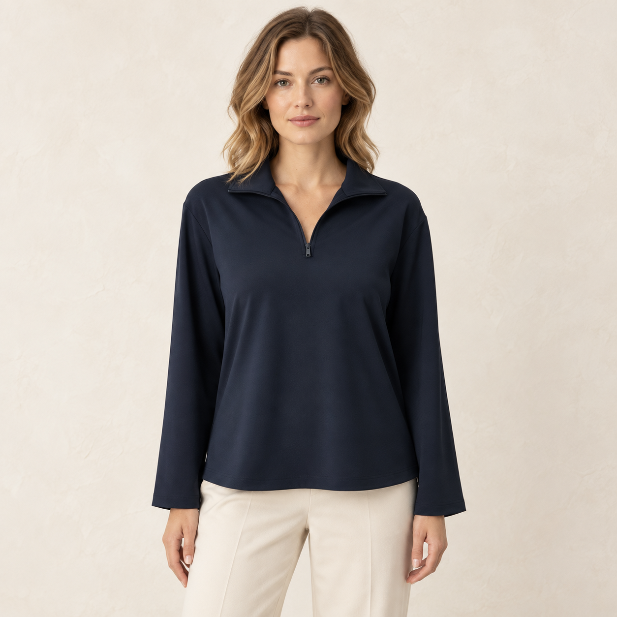 Asana Relaxed Quarter-zip