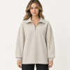 Quarter-Zip peysa – afslappað snið